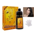 thumbnail image 1 of Hair Color Shampoo Natural Herbal Hair Dye Shampoo Coverage Brown Black Coffee ; L7E12, 1 of 7