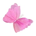 thumbnail image 2 of Large 3D Butterfly Decorations, 19.3inx16.5in Gradient Silk | Gradient Silk Butterflies for Fairy First Birthday Baby Shower Wedding Party, Layered Wings Create Dimensional Decor (Hot Pink), 2 of 7