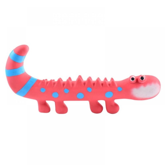2pcs Squawkers Dog Chew Toys Squeaky Lizard Molar Teeth Cleaning Interactive Dog Toy,Non-Toxic Natural Latex Rubber for Puppy Small Medium Dogs Animal Puppy Fetch Toy