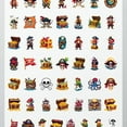 thumbnail image 4 of 35pcs-50pcs Color Pirate Stickers Skull Cartoon Stickers Treasure Nautical for Laptops Suitcase Notebooks, 4 of 9