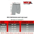 thumbnail image 2 of MRX Men’s Compression Shorts Lightweight Running Gym Training Sports Fitness Shorts Black Grey Small, 2 of 6