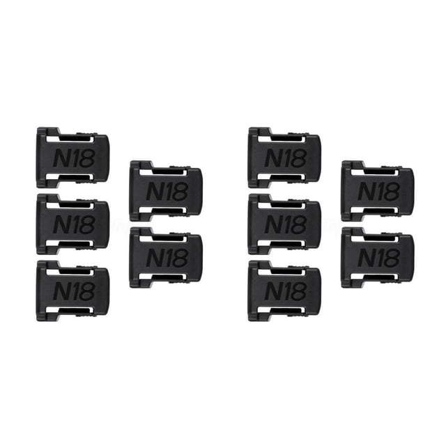 Riwesomey Paquete de 5 soportes de multicolores tamaño compacto instalación práctica soporte de montaje flexible soporte de baterías Negro 2piezas Riwesomey CBP493072