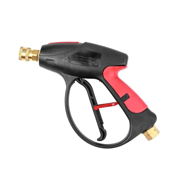 Pressure Washer Gun,Short Wand High Pressure Washer Handle Gun, 3000 PSI with 3/8'' Quick Connect, M22 14mm and M22 15mm Fittings