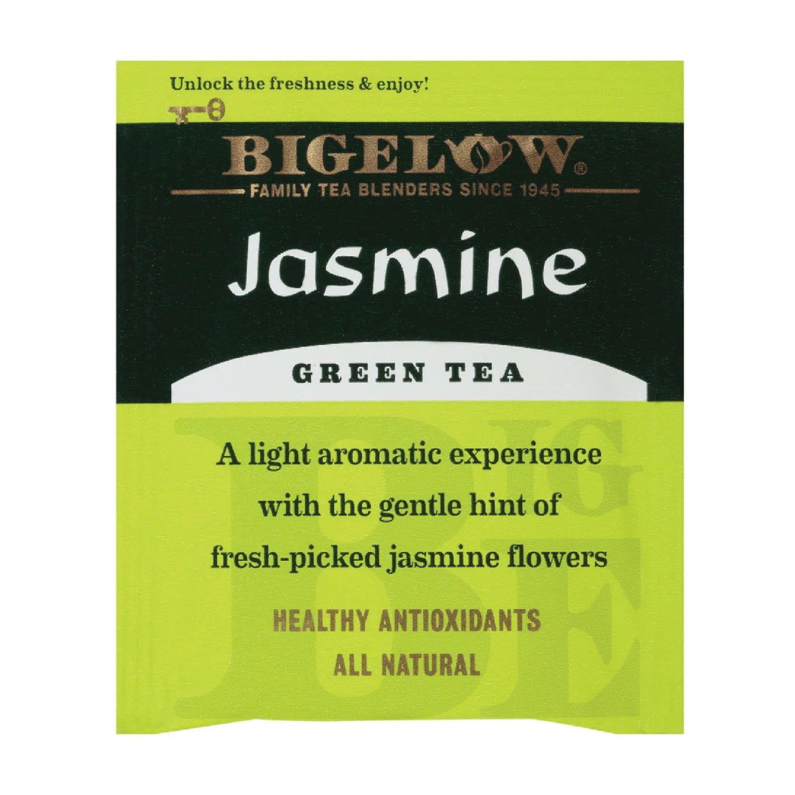 3x Boxes Bigelow Natural Jasmine Green Tea - 20 Pouches Per Box - .91oz
