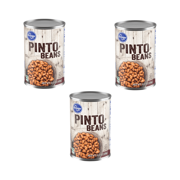 KR Pinto Beans Pre-cooked 46.5 OZ 3-CAN