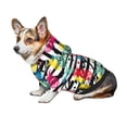 thumbnail image 7 of Fotbe Trendy Colorful Pineapples 1 Print Small Dog Sweater Hoodies Pet Grey Hooded Soft Fleece Sweatshirts with Pocket Fall Winter Puppy Cat Sweaters Warm Clothes-X-Small, 7 of 7