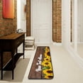 thumbnail image 5 of Custom Sunflowers Kitchen Rug Personalized Your Text on Runner Rug Doormat Bath Mat Area Rug Non-Slip Carpet for Kitchen Living Bedroom 72 x 24 Inch, 5 of 6