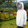 thumbnail image 1 of Beekeeping Veil Jacket, Foldable, Beekeeping Jacket, High-quality, Exquisite, Effectively, For Insects, Protective, Beekeeper, Bees,, 1 of 8