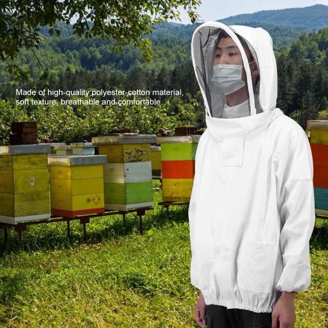 Beekeeping Veil Jacket, Foldable, Beekeeping Jacket, High-quality, Exquisite, Effectively, For Insects, Protective, Beekeeper, Bees,