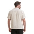 thumbnail image 5 of Cafe Luna Men’s and Big Men’s Geometric Panel Print Short Sleeve Button-Down Shirt, S-5XL, 5 of 8