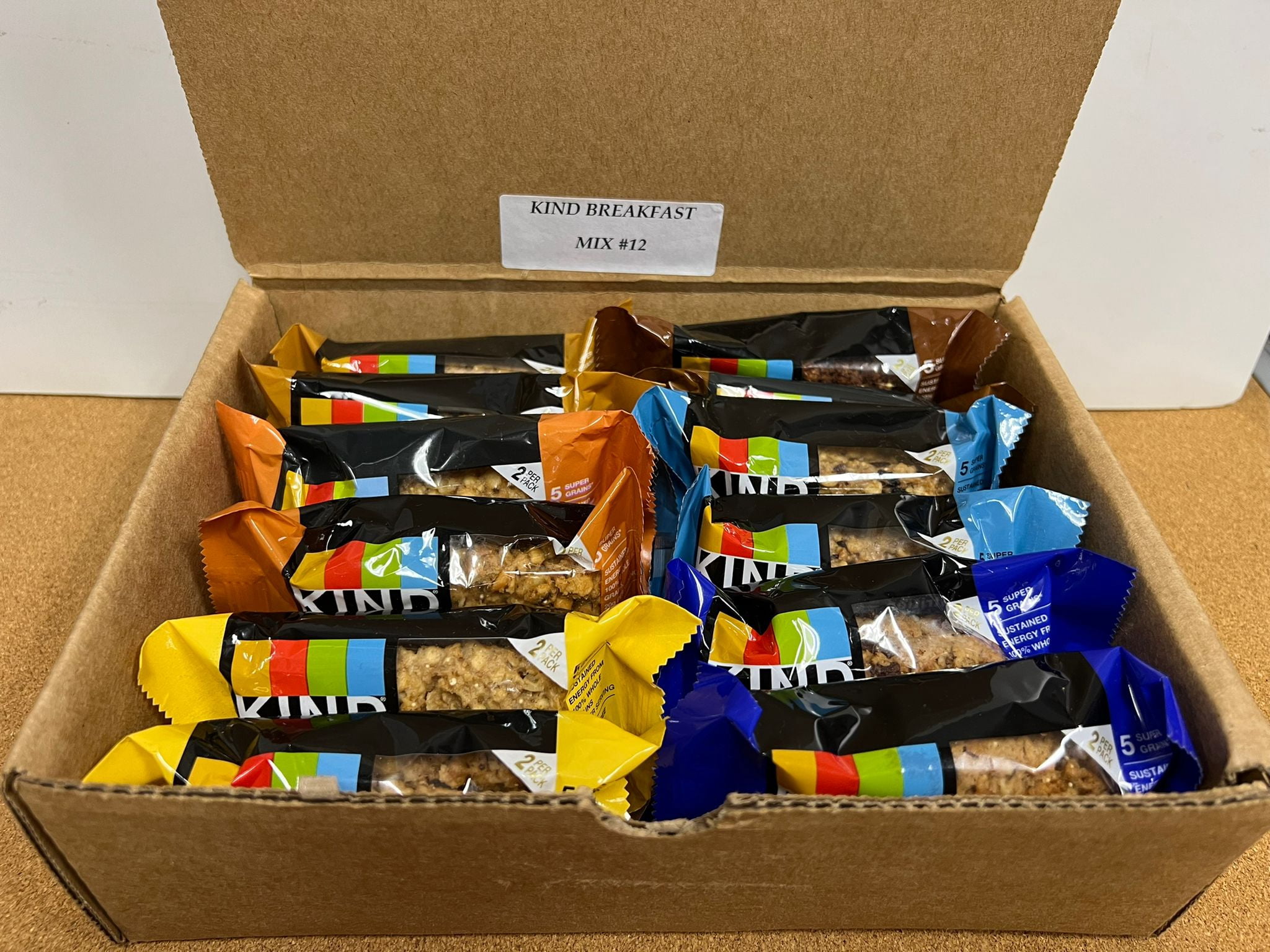 Kind Breakfast Bars Variety 6 Flavors, Dark Chocolate, Blueberry Almond, Honey Oat, Peanut Butter, Almond Butter,Peanut Butter Dark Chocolate 12 Pack