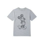 Mickey Mouse Boys Micky Sketch Short Sleeve Tee, Sizes 4-18