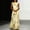 Yellow, variant on Morttic Women's Elegant Floral Print Sleeveless Evening Gown – Vintage Spliced High Waist A-Line Maxi Dress Back Zipper Blue,XS