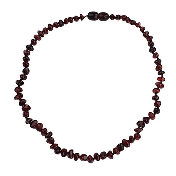 harmtty Retro Women Natural Amber Beaded Necklace Jewelry Handmade Mothers Day Gift,9#