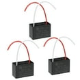 thumbnail image 7 of Uxcell 51x35x25mm 10uF 450V AC 2 Wires CBB61 Ceiling Fan Capacitor 3 Pack, 7 of 7