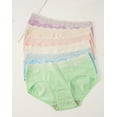 thumbnail image 2 of INNERSY Womens Lace Underwear Cotton Hipster Panties Soft Lace Underwear Pack of 6 (XS, Vivid Brights), 2 of 7