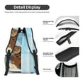 thumbnail image 4 of Disketp Funny Cat Taking a Bath Backpack - Comfortable Daypack with The right laptop for you Spacious Main Compartment & other poket - {designName} print, 4 of 6