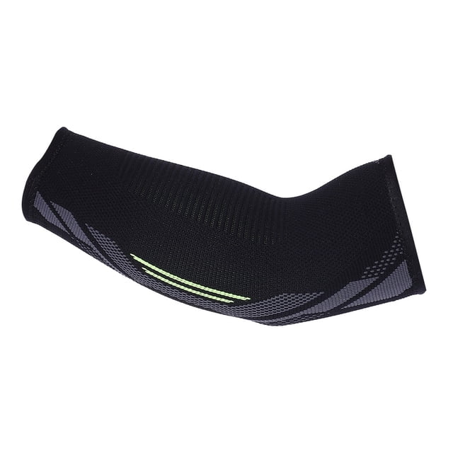 Codera deportiva unisex negra, 1 pieza, soporte para el codo, diseño aerodinámico
