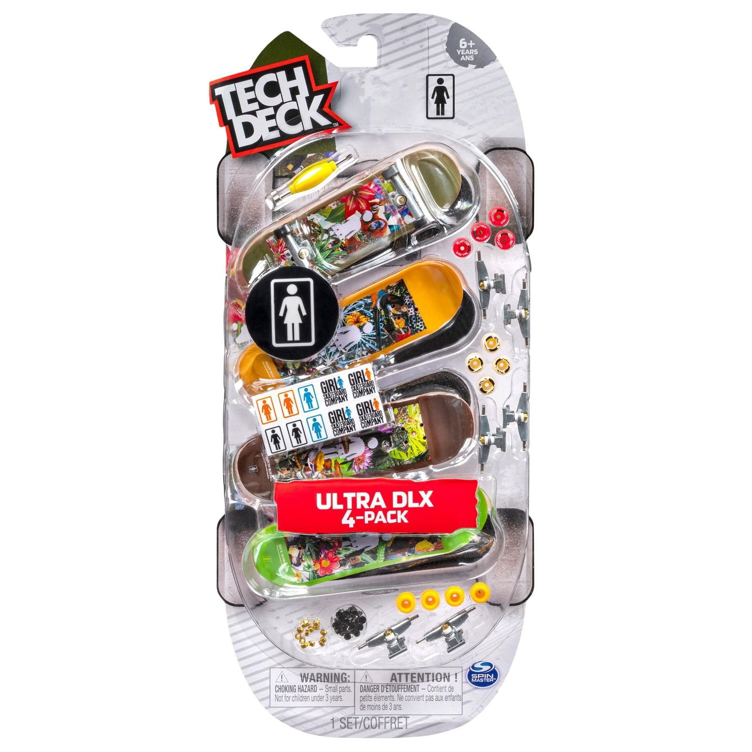 Tech Deck, Ultra DLX 4-Pack Fingerboards (Styles Vary)