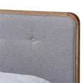 thumbnail image 4 of Bowery Hill Gray Upholstered Wood Full Size Platform Bed, 4 of 10