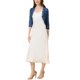 thumbnail image 2 of INSPIRAR CHIC Cárdigan de Encaje Floral para Mujeres con Mangas 3/4, Top Transparente S Noche Azul, 2 of 6