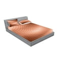 thumbnail image 2 of Ambesonne Abstract Fitted Sheet & Pillow Sham Set, Comb Pattern Waves, Queen, Pale Rust, 2 of 2