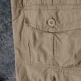 thumbnail image 6 of RYDCOT Mens Outdoor Casual Expandable Waist Lightweight Water Resistant Quick Dry Fishing Hiking Cargo Shorts Khaki, 6 of 7