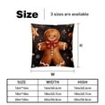 thumbnail image 5 of Gingerbread Man with Unique Patterns - Set of 2 for Pillows Covers - Available in 16x16, 18x18, 20x20 Inches - Great for Throw Pillow Covers - Versatile for Various Occasions, 5 of 6