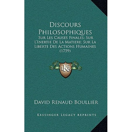Dissertation philosophique sur la libert