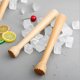 thumbnail image 1 of Juego de rompehielos y bolsa de lona con herramientas de barra de madera: fácil de preparar cócteles y rompehielos de 9,84 pulgadas, 1 of 5