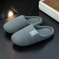 thumbnail image 7 of Wovix Solid Color Basic Lightweight Slippers For Women Memory Foam Slippers Casual House Shoes Durable Backless Indoor Outdoor Shoes For Cold Weather, 7 of 7