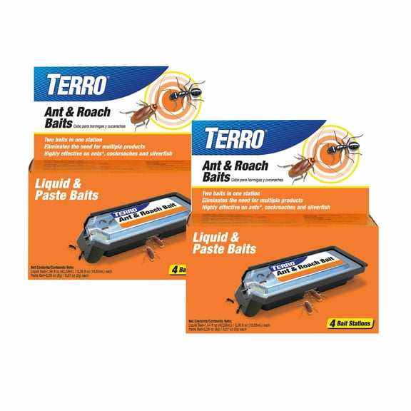 TERRO Ant & Roach Baits - 2 Pack