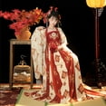thumbnail image 3 of Tang Women's Han Chinese Clothing Recovery Cheko Dress Tang Imperial Concubine Style One-piece Chest Suit, 3 of 4