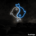 thumbnail image 4 of Craftnamesign Yin Yang Fish Neon Sign, Fish Lover Gifts, Fish Shop Decor, 4 of 4