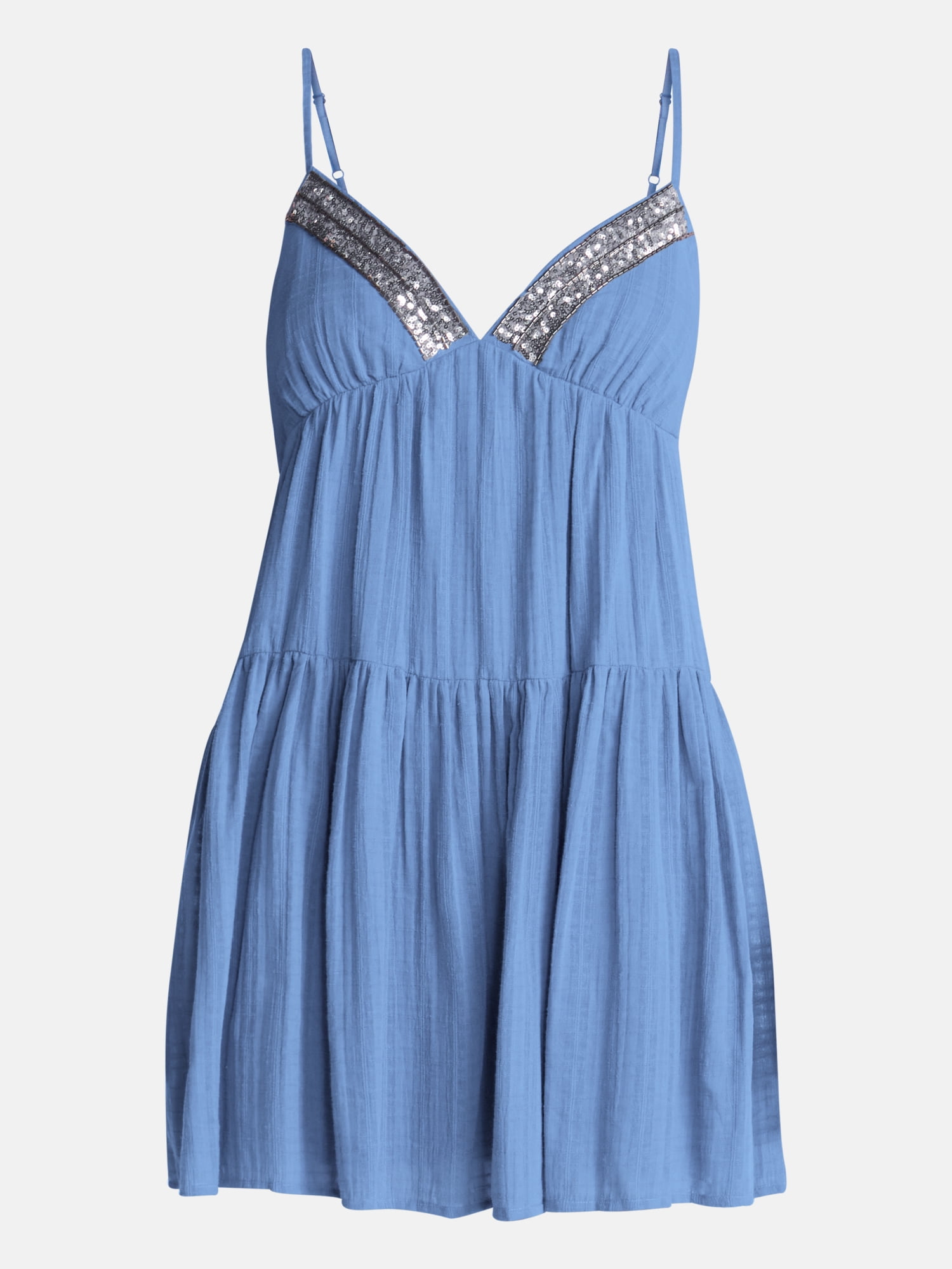 No Boundaries Embellished Trapeze Cotton Dress, Women's XXS-XXL