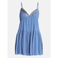 thumbnail image 5 of No Boundaries Embellished Trapeze Cotton Dress, Women's XXS-XXL, 5 of 5