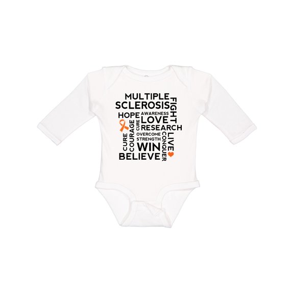 Inktastic Multiple Sclerosis MS Awareness Walk Boys or Girls Long Sleeve Baby Bodysuit