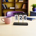 thumbnail image 1 of RENACLIPY 2Pcs Desktop Wooden Perpetual Calendar with Elegant Rustic Finish for Office Use, 1 of 8