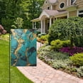 thumbnail image 5 of Garden Flag 28"x40" Turquoise and Gold Marble Double-Sided Yard Flags for Outside Outdoor All Seasonal Decoration, 5 of 6