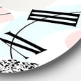 thumbnail image 3 of Designart 'Colorful Art Collage In Pastel Colors' Modern Wall Clock, 3 of 5