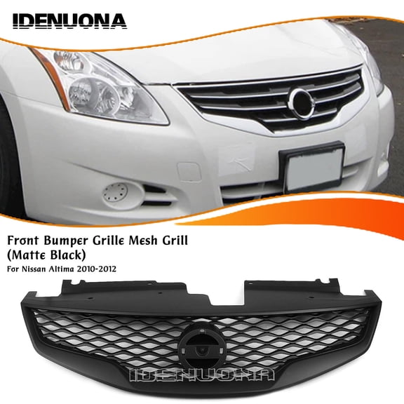 Front Bumper Grille Mesh Grill For Nissan Altima 2010-2012 Black