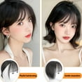 thumbnail image 4 of Bangs Hair Clip Mini Fringe Hairpiece Straight Clip Topper in Forehead N5Y8, 4 of 5