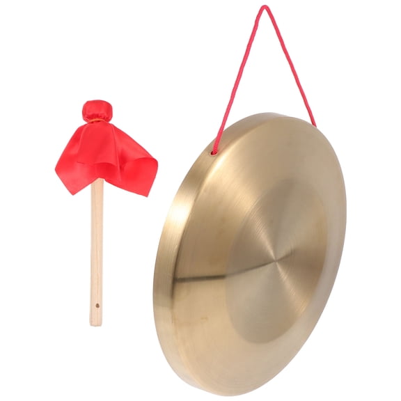 ETHZZLE 1 Set of Hammer Instrument Copper Gong Golden for Performance