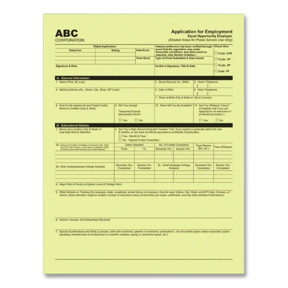 PM Company 59101 8.5 in. x 11 in. 2-Part Digital Carbonless Paper - White/Canary (5000/Carton)