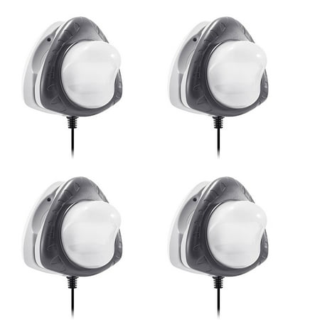 Intex Above Ground Underwater Led Magnetic Swimming Pool Wall Light 4 Pack