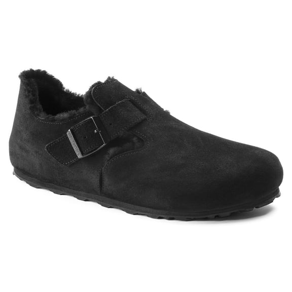 BIRKENSTOCK LONDON SHEARLING SUEDE LEATHER Shoes Black