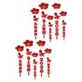 thumbnail image 2 of Elodie 10Pcs Happy New Year Ceiling Decorations 2026 Spring Festival Pendant Photo Prop flowers pattern, 2 of 8