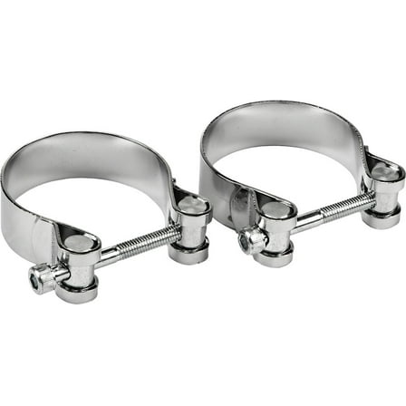 Harddrive  14-0523; Exhaust End Clamps 48-65 Panhead 54-mm