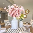 thumbnail image 4 of 16 inch Artificial Cherry Blossom Branches,Bexikou 6 Pcs Faux Silk Cherry Blossom Flowers Fake Cherry Blossom Floral Stems for Vase Wedding Table Centerpieces Indoor Home Decor, 4 of 7