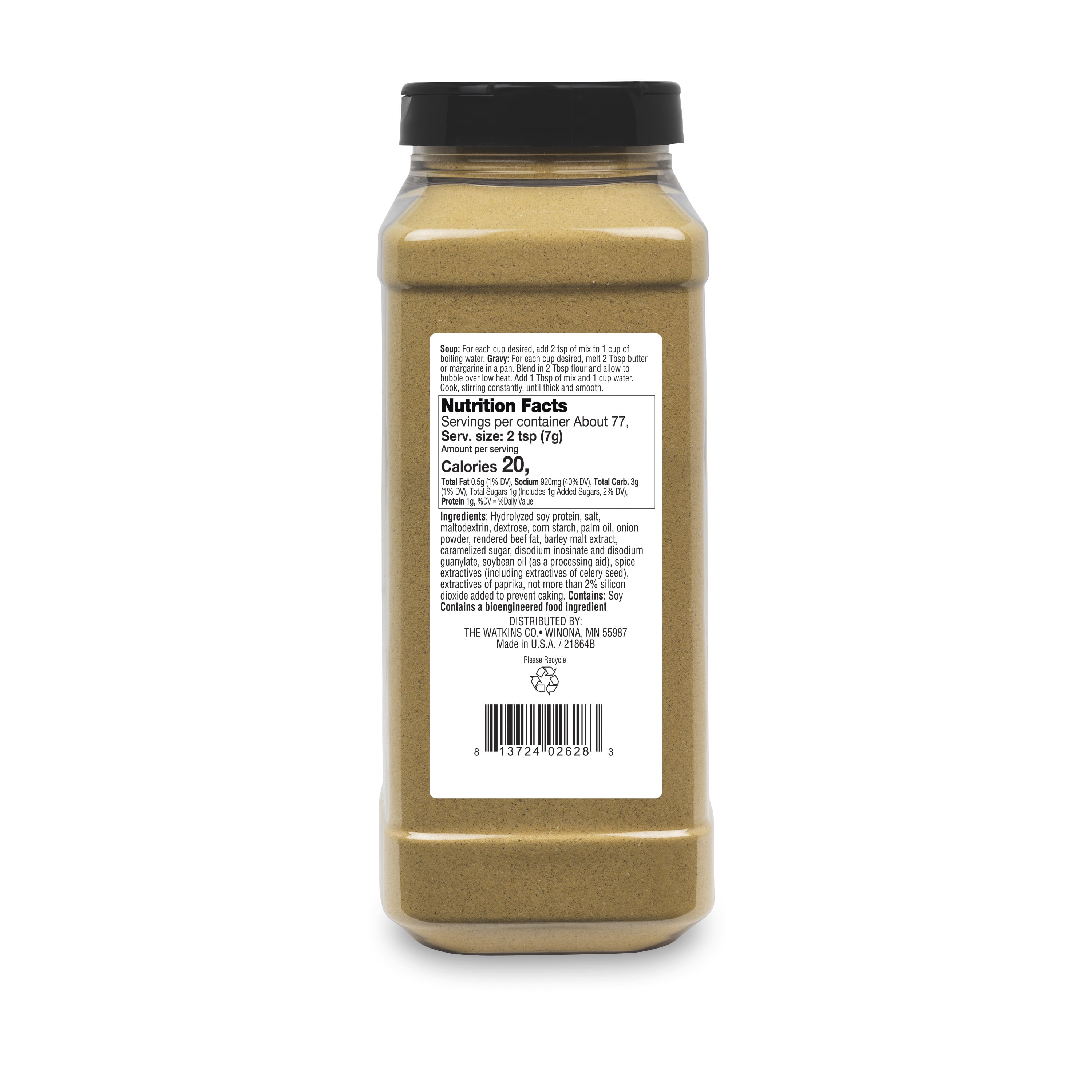 Watkins Gourmet Beef Soup & Gravy Base, 19 oz